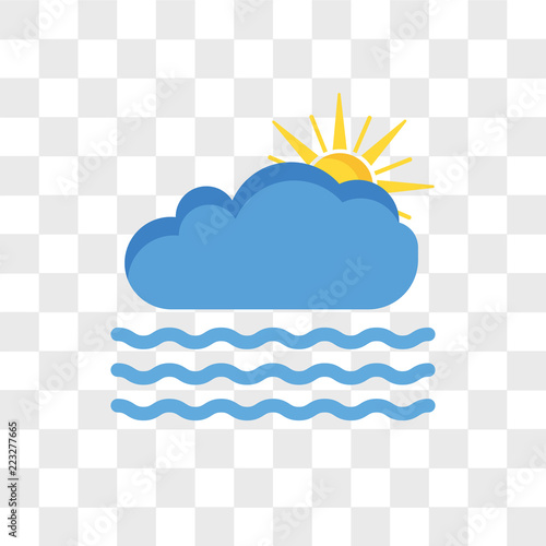 Fog vector icon isolated on transparent background, Fog logo design