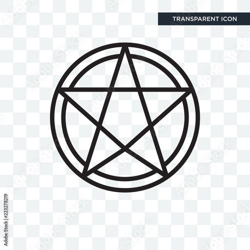 Paganism vector icon isolated on transparent background, Paganism logo design