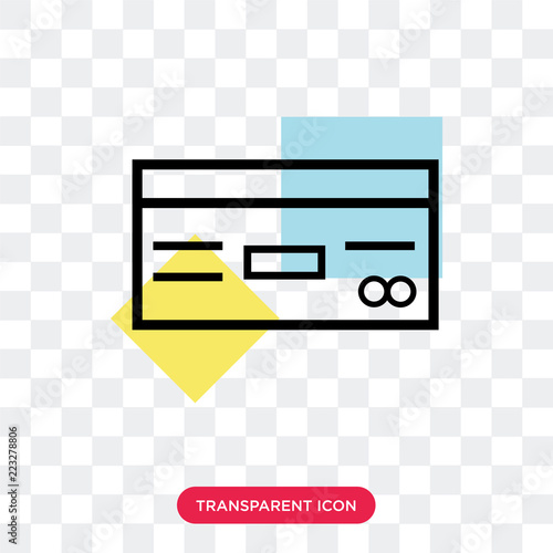 Cit card vector icon isolated on transparent background, Cit card logo design
