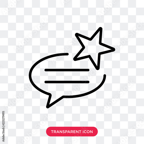 Testimonial vector icon isolated on transparent background, Testimonial logo design