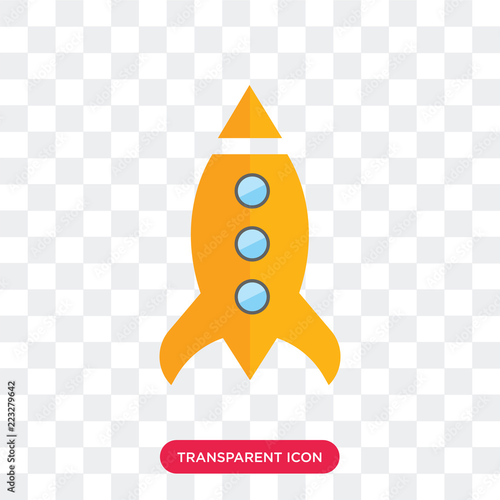 Missile vector icon isolated on transparent background, Missile logo ...
