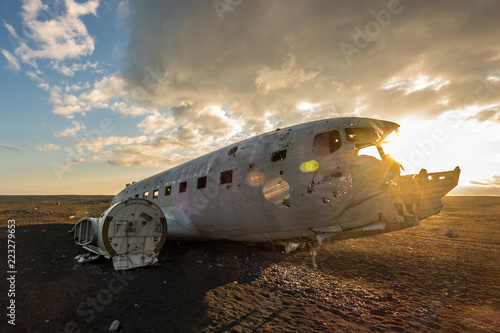 Beach Plane in Iceland