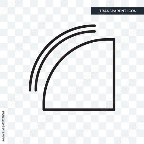 Fillet vector icon isolated on transparent background, Fillet logo design