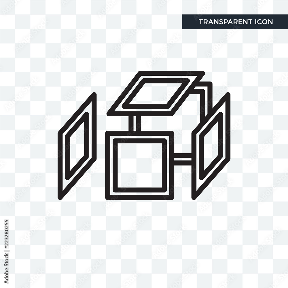 Fototapeta premium Explode vector icon isolated on transparent background, Explode logo design