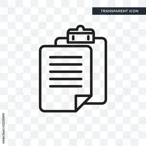 Paste clipboard vector icon isolated on transparent background, Paste clipboard logo design