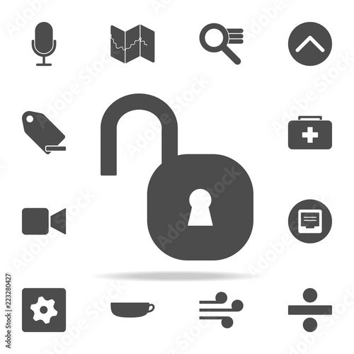 open lock icon. web icons universal set for web and mobile