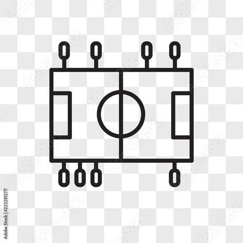 Table Soccer vector icon isolated on transparent background, Table Soccer logo design