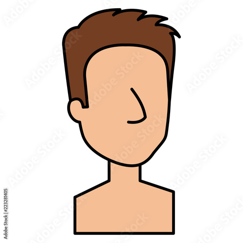 young man shirtless avatar character