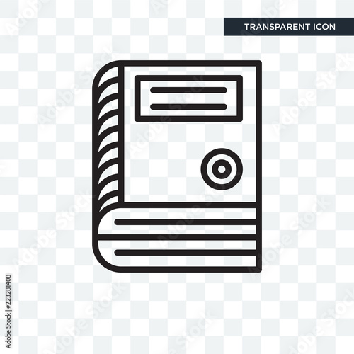 Encyclopedia vector icon isolated on transparent background, Encyclopedia logo design