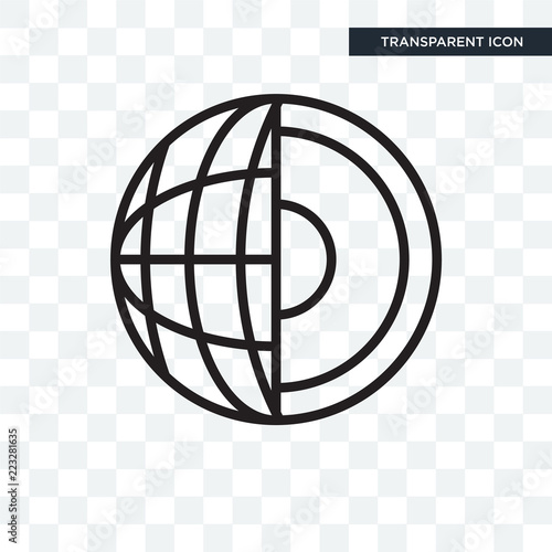 Geology vector icon isolated on transparent background, Geology logo design