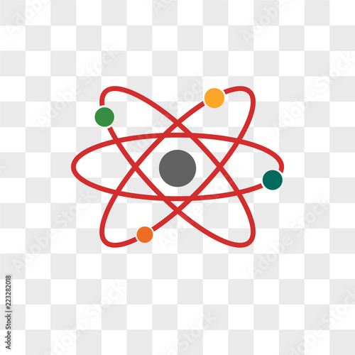 Physics vector icon isolated on transparent background, Physics logo design