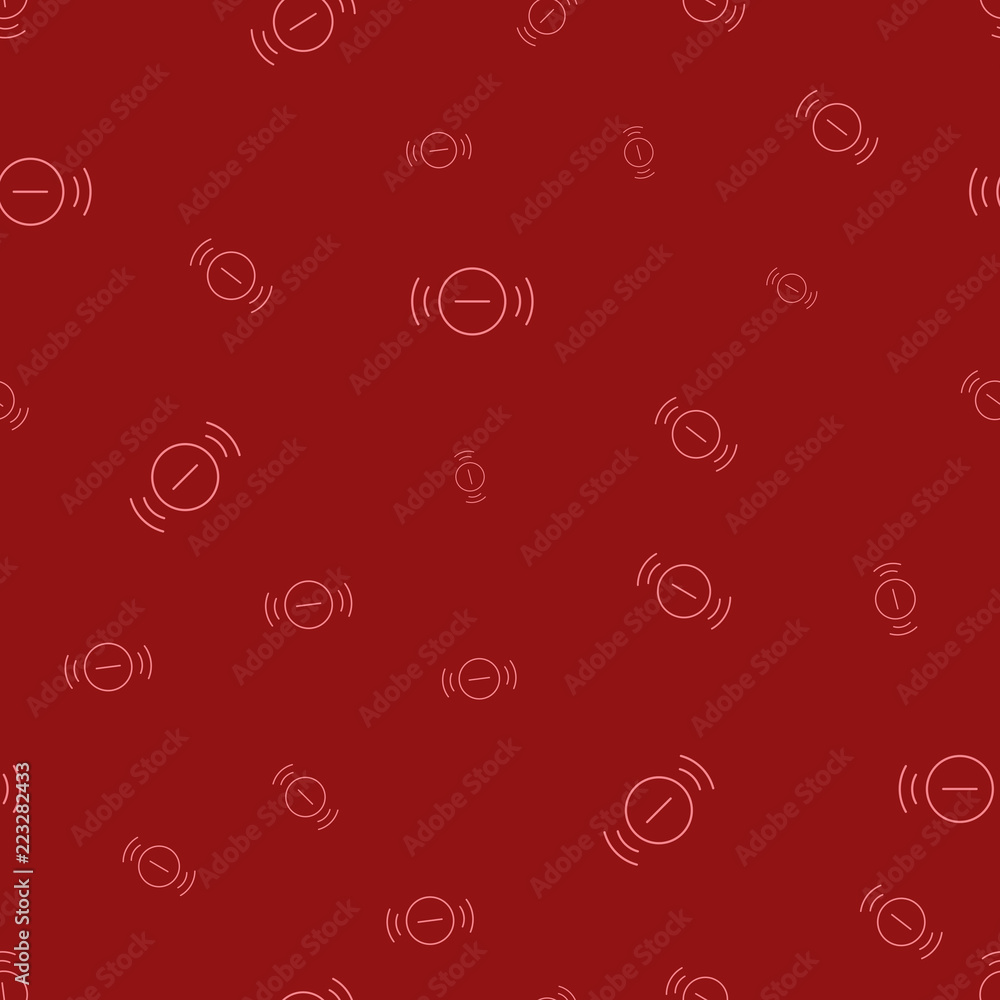 Seamless pattern, abstract circle signal on red background, vector illustration Seamless pattern, abstract circle signal on red background, vector illustration