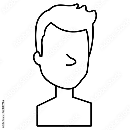 young man shirtless avatar character