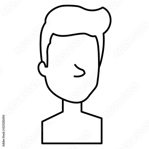 young man shirtless avatar character