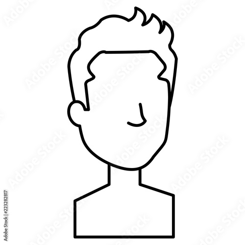 young man shirtless avatar character