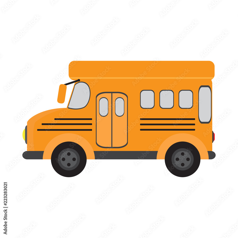 Isolated school bus
