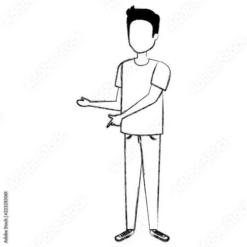 young man avatar character