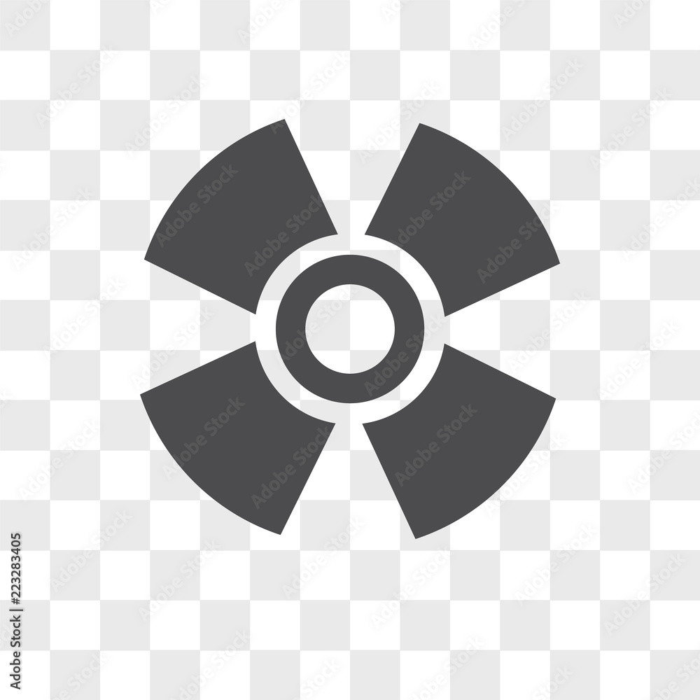Radiation vector icon isolated on transparent background, Radiation logo design Radiation vector icon isolated on transparent background, Radiation logo design