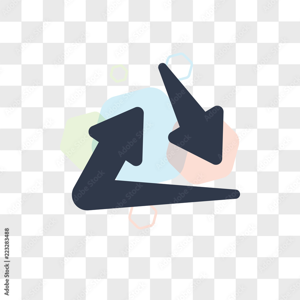 Recycle vector icon isolated on transparent background, Recycle logo design Recycle vector icon isolated on transparent background, Recycle logo design