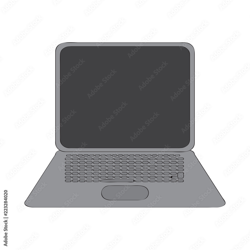 Isolated laptop device Isolated laptop device