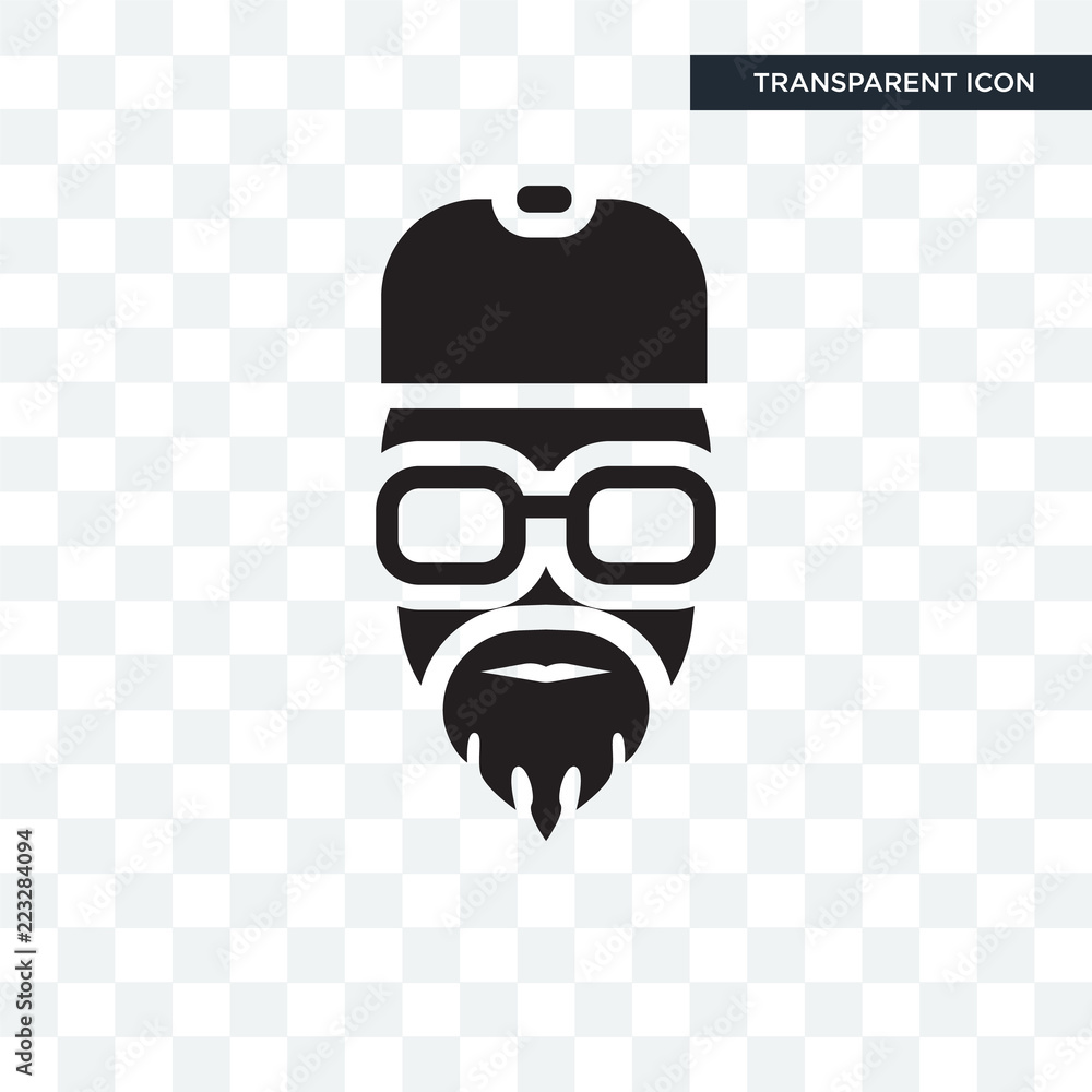 Rapper vector icon isolated on transparent background, Rapper logo ...