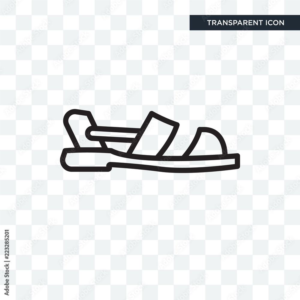 Slippers sign line icon or logo slipper home Vector Image