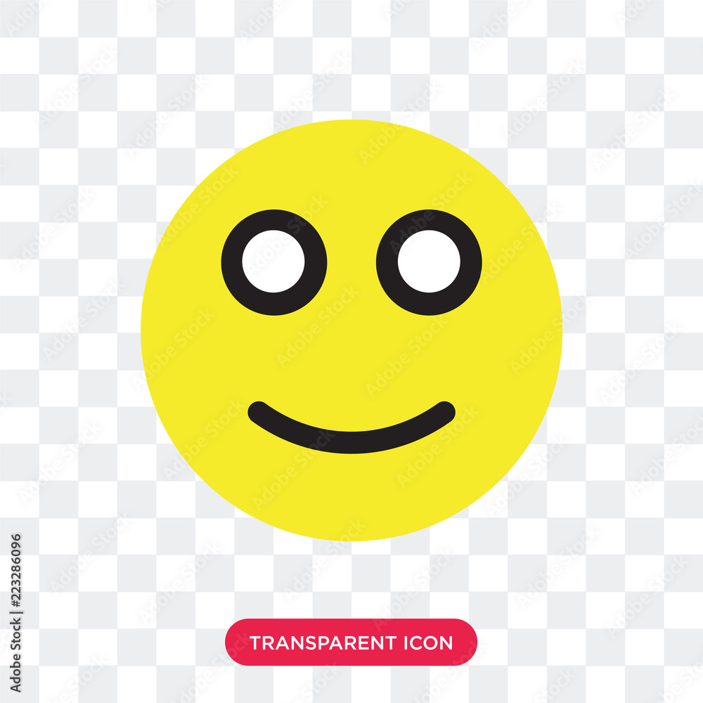 Fototapeta premium Happy vector icon isolated on transparent background, Happy logo design