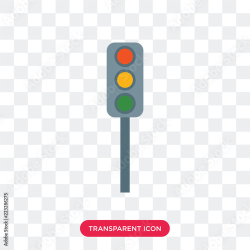 Traffic light vector icon isolated on transparent background, Traffic light logo design