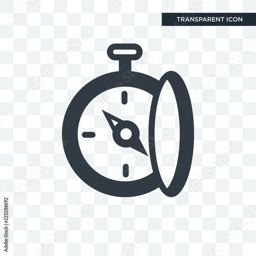 Compass vector icon isolated on transparent background, Compass logo design