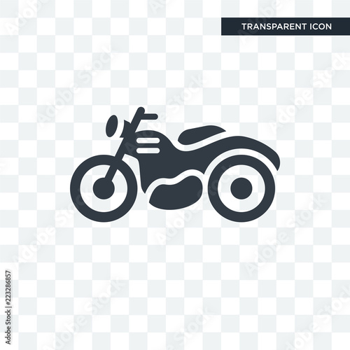 Motorbike vector icon isolated on transparent background, Motorbike logo design