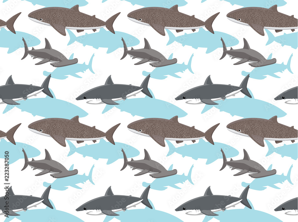 Fototapeta premium Sharks Wallpaper 3