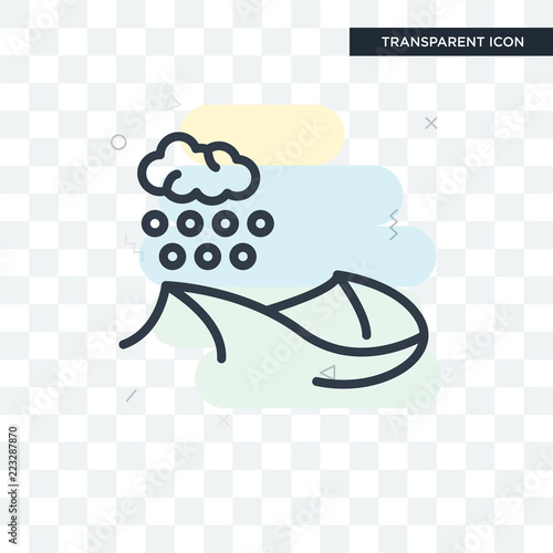 Snow vector icon isolated on transparent background, Snow logo design photo