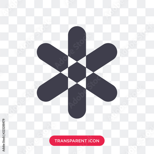 Asterisk vector icon isolated on transparent background, Asterisk logo design