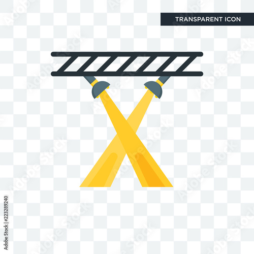 Spotlights vector icon isolated on transparent background, Spotlights logo design