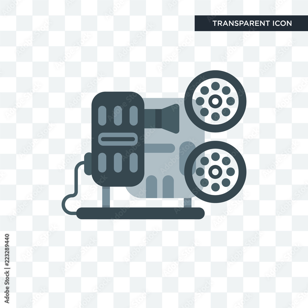 Projector vector icon isolated on transparent background, Projector logo design Projector vector icon isolated on transparent background, Projector logo design