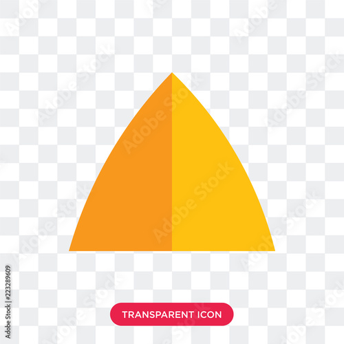 Samosa vector icon isolated on transparent background, Samosa logo design