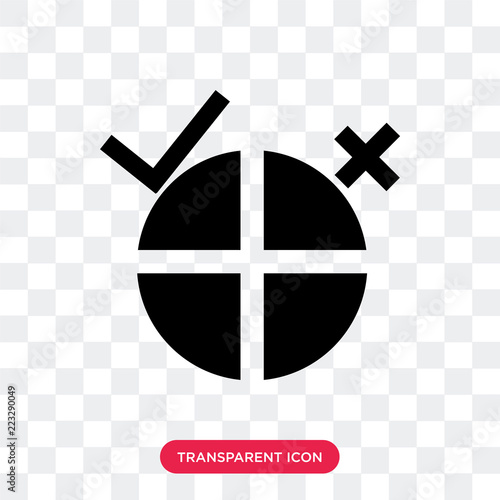 Polling vector icon isolated on transparent background, Polling logo design