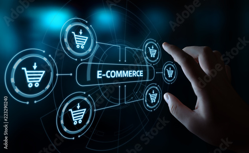 e-commerce add to cart  online shopping business technology internet concept photo