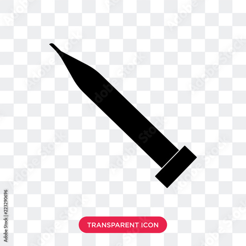 injection vector icon isolated on transparent background, injection logo design