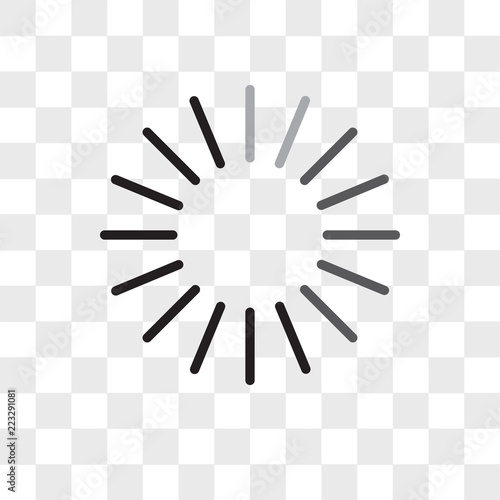 Loading vector icon isolated on transparent background, Loading logo design