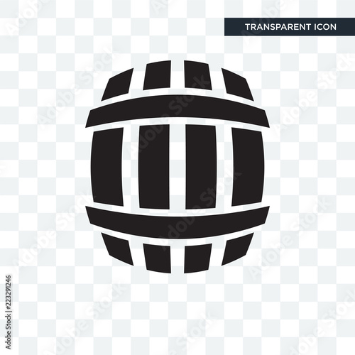 Cask vector icon isolated on transparent background, Cask logo design