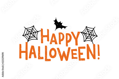 Halloween lettering typography