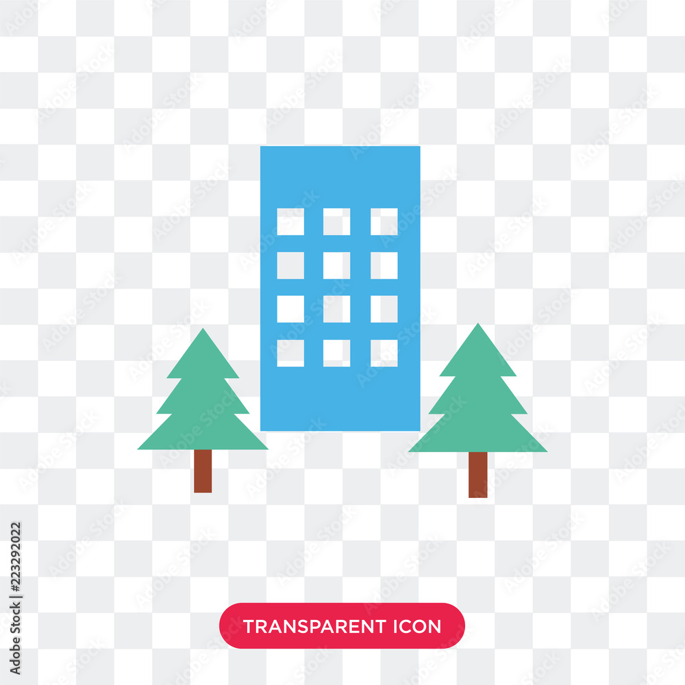 House vector icon isolated on transparent background, House logo design