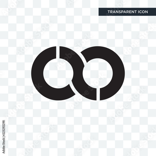 Loop vector icon isolated on transparent background, Loop logo design