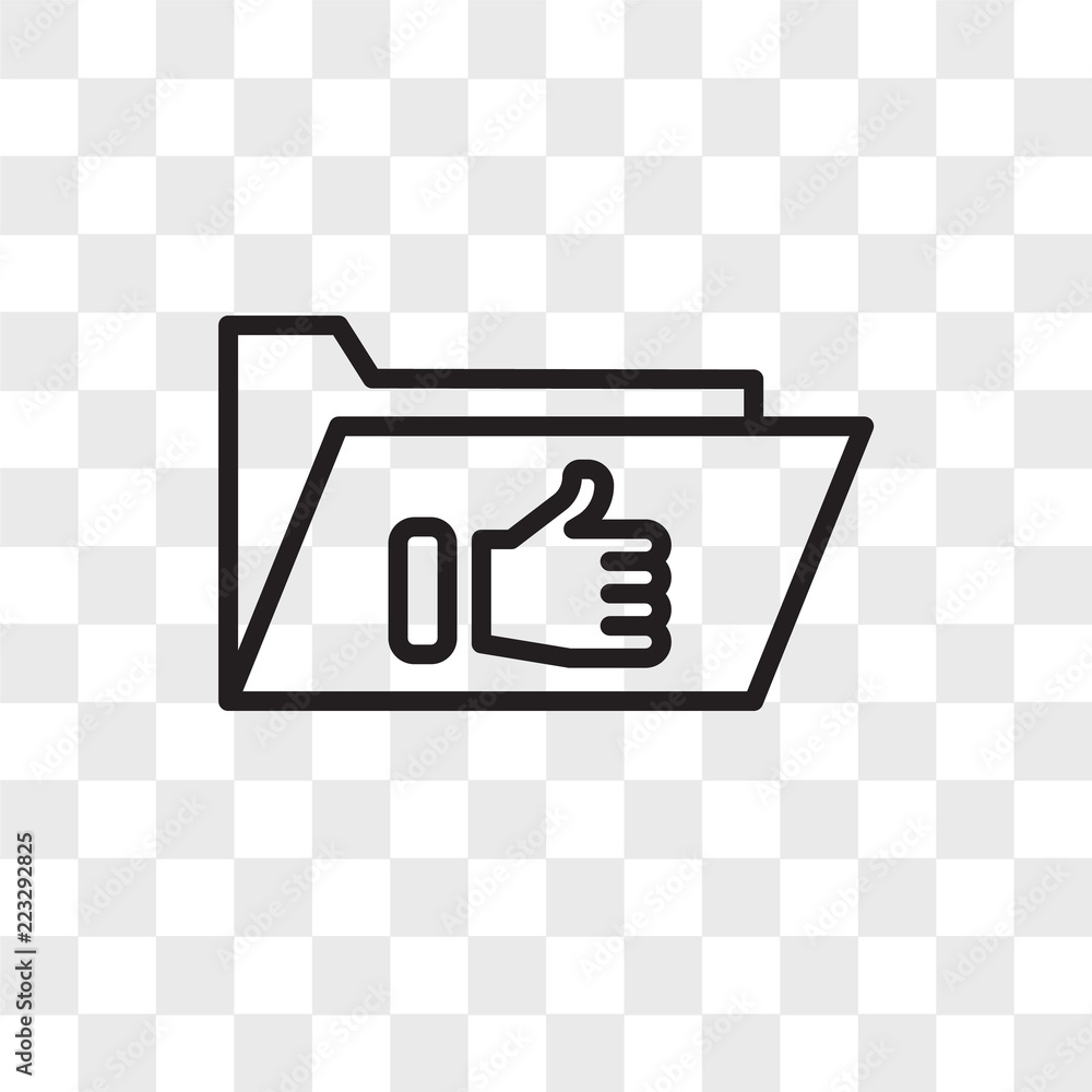 Folder vector icon isolated on transparent background, Folder logo design Folder vector icon isolated on transparent background, Folder logo design