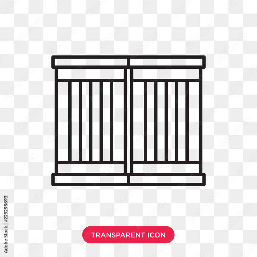 Barrels vector icon isolated on transparent background, Barrels logo design