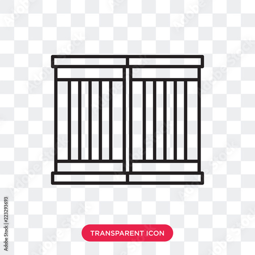 Barrels vector icon isolated on transparent background, Barrels logo design