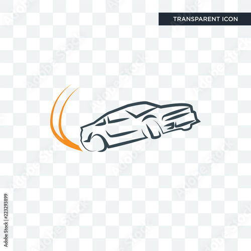 drift vector icon isolated on transparent background, drift logo design