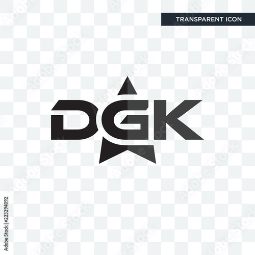 dgk vector icon isolated on transparent background, dgk logo design photo