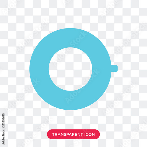 Rubber ring vector icon isolated on transparent background, Rubber ring logo design